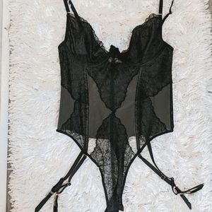 Savage Fenty Black Teddy Bodysuit - Brand New